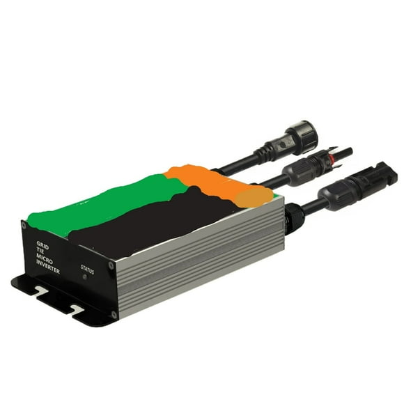 Lien de Grille Solaire Micro-Onduleur Entrée MPPT DC26V-46V Sortie PV AC110V Maison Solaire sur Système de Grille, Refroidissement Rapide avec Bruit Minimal