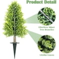 thumbnail image 4 of "Set of 2 Boxwood Topiary Trees - 32\" Artificial Topiary Ball Tree with Ground Spike, UV Resistant Fake Boxwood Bushes Outdoor Plants Shrubs for Front Porch Garden Enterway Home Decor, 4 of 4