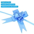 thumbnail image 4 of Unique Bargains 10 Inch Pull Bows Ribbon Gift Wrapping String Rose Pattern Decorative Bow Tie Blue 100 Pack, 4 of 5