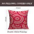 thumbnail image 2 of LALILO Throw Pillow Covers Circle Red Dot Polka Pop Sweet Art Happy Cushion Cover 18" x 18", 2 Pack, 2 of 6