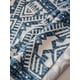 thumbnail image 2 of Xiao Hua mantel de algodón y lino estampado retro azul para restaurante, mesa de comedor, decoración de escritorio, 200 x 140 cm, 2 of 5