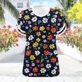thumbnail image 6 of Danhjin Womens Plus Size Shirts V Neck Short Sleeve Summer Tops Printed Pullover Casual Loungewear Lightweight Going out Graphic Fashion T Shirts, 6 of 7