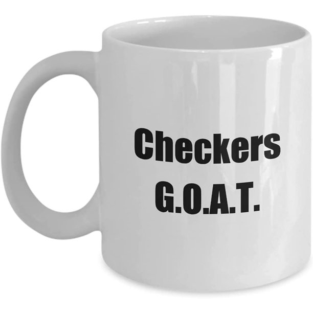 Checkers G.O.A.T. Greatest of All Time Coffee Mug