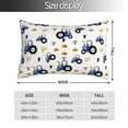 thumbnail image 2 of Kdxio Cotton Pillow Cases 16"x24" Pillowcases,Soft and Breathable Bedroom Pillow Cases-Tractor And Vehicle-No Pillow Core, 2 of 5
