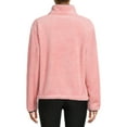 thumbnail image 3 of No Boundaries Juniors' Plush Mock Neck Half-Zip Pullover, 3 of 5