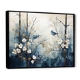 thumbnail image 2 of Designart "Winter Harmony In Blue And White Forest I" Forest Floater Framed Canvas Wall Art, 2 of 5