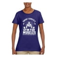thumbnail image 2 of Dwight Schrute's Gym for Muscles Pop Culture Womens Graphic T-Shirt, Purple, Small, 2 of 3
