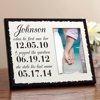 Personalized Our Dates Frame