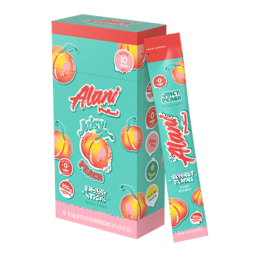 Alani Nu Energy Sticks, Hawaiian Shaved Ice, 10 Count, 200mg Caffeine, Zero Sugar