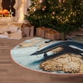 thumbnail image 5 of Sikiie Airplane World Map Adventure Christmas Tree Skirt, Christmas Tree Decorations, Christmas Decor, Tree Mat Decoration(30-48IN)-36", 5 of 6