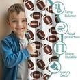thumbnail image 3 of Blackout Kids Curtains,Brown Footballs Repeat Pattern Childrens Insulated Curtains Set Of 2,Bedroom Essentials,Toddler Room Decor 52"x63", 3 of 5