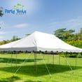 Party Tents Direct Weekender Outdoor Canopy Pole Tent, White, 20 ft x
