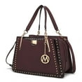 thumbnail image 4 of MKF Collection Aubrey Vegan Snake Leather Woman Multi Compartment Satchel Handbag by Mia K, 4 of 10