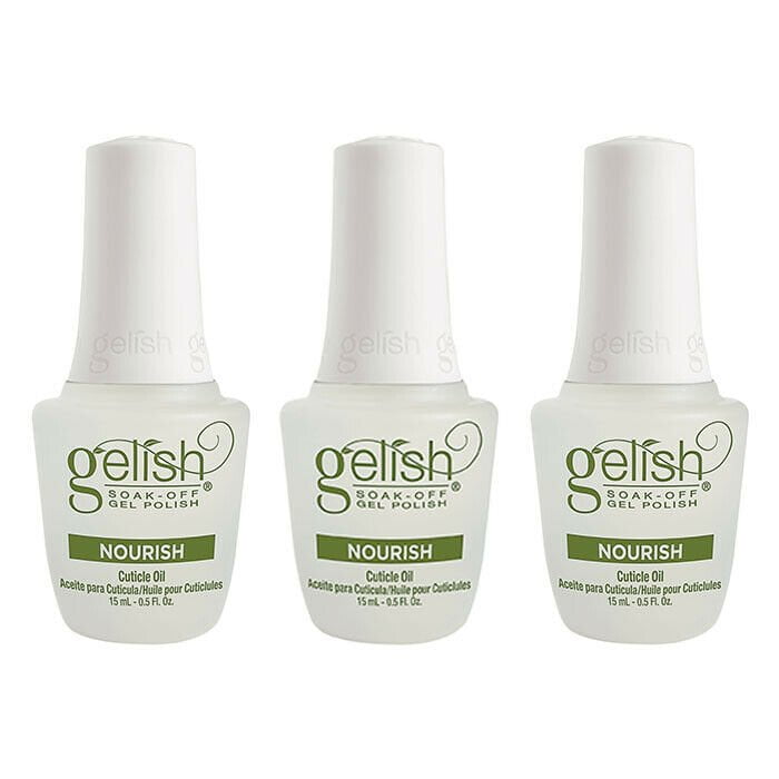 Gelish Soak-Off Gel Polish Nourish Cuticle Oil 0.5 oz Pack Of 3