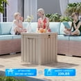 thumbnail image 5 of 50 Gallon Resin Deck Box, Lockable Patio Outdoor Storage Box for Furniture, Garden Tools and Tools Storage, Waterproof Outside Storage Boxes, 5 of 7