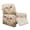 Beige - Mushroom Flower, variant on HELLHERO Butterfly Print Recliner Chair Covers Couch Covers for Reclining Couches Electric Power Lift Recliner Chair Non Slip Cover with Pockets, Purple