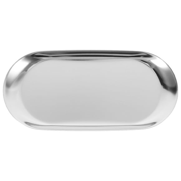 MOVTOTOP Durable Stainless Steel Tip Tray for Home Use Silver Color 7.5 x 5 Inches