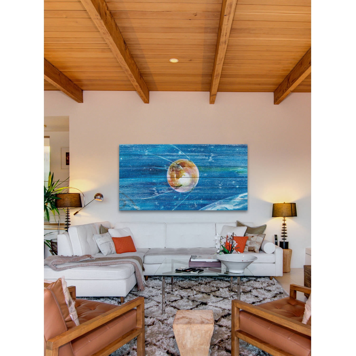 Marmont Hill - "Pushing Through" Painting Print on White Wood