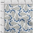 thumbnail image 1 of oneOone Cotton Cambric White Fabric Leaves & Flowers Floral Quilting Supplies Print Sewing Fabric By The Yard 56 Inch Wide, 1 of 4