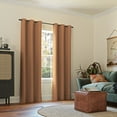 thumbnail image 6 of Sun Zero Nolan 1-Piece Energy Saving Blackout Grommet Curtain Panel, 40"X95", Sunbaked Brown, 6 of 9