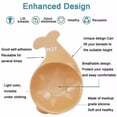 thumbnail image 4 of Sujetador invisible de silicona para mujer Push Up Dolphin Breast Lift Up Bra Tape Stickers Sujetadores adhesivos de pasta de pecho anti vaciado para mujer (Negro, L/XL) brillar Electrónica, 4 of 6