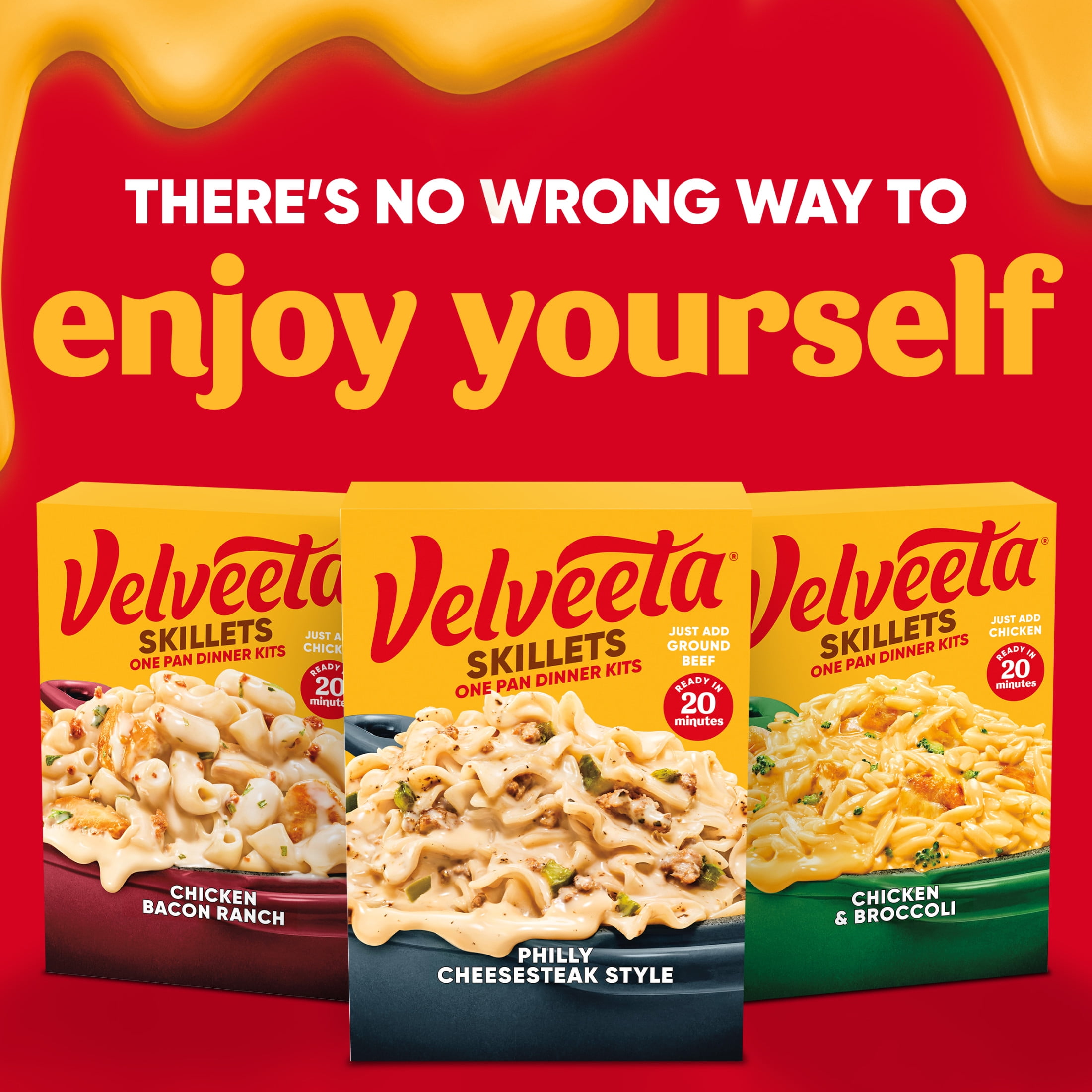 Velveeta Skillets Philly Cheesesteak Style One Pan Dinner Kit, 12.2 oz Box