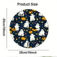 thumbnail image 2 of ZXCXRQFa Round Desk Clocks, Halloween Pumpkin Wall Clock Battery Operated Non Ticking Silent Analog Rustic Farmhouse Round Clock Wood Decor for Home Kitchen Living Room Bathroom, 2 of 7