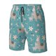 thumbnail image 4 of Fotbe Teal Mama Llama Trajes de Baño Estampados para Hombre, Shorts de Verano de Secado Rápido, Ropa de Playa, Bañadores-X-Large, 4 of 6