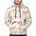 thumbnail image 4 of KLL Colorful Bow Knots1 Print Mens Hoodie Long Sleeve Casual Pullover Hooded Sweatshirt Fashion Drawstring Hoodies with Pocket-X-Large, 4 of 6
