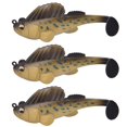 thumbnail image 1 of 3 uds cabeza gorda cebo Artificial Swimbaits Señuelos de pesca conjunto accesorios para aparejos de pesca 003, 1 of 5
