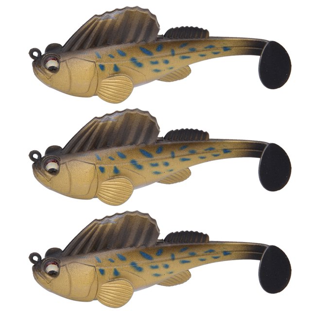 3 uds cabeza gorda cebo Artificial Swimbaits Señuelos de pesca conjunto accesorios para aparejos de pesca 003
