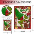 thumbnail image 2 of Merry Christmas Dog House Flag Double Sided, Xmas Tree Max Decorative Garden Yard Donuts Outdoor Large Flag, Winter Holiday Burlap Decor Seasonal Home Outside Decoration 28x40, 2 of 6