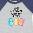 thumbnail image 4 of Inktastic Easter Just Hangin' with My Peeps Boys or Girls Baby Bodysuit, 4 of 5