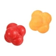thumbnail image 1 of Unique Bargains Rebond Ballons de Réaction Coordination Entraînement Ballon Agilité Entraîneur TPR, Rouge Jaune 2 Pack, 1 of 4