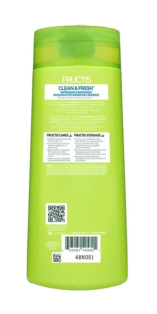 Garnier Fructis, Clean & Fresh Conditioner, 650 mL, 650 mL