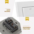 thumbnail image 4 of WASHWEPE Wall Light Switch Wall Switch Panel Durable 1Pack, 4 of 8