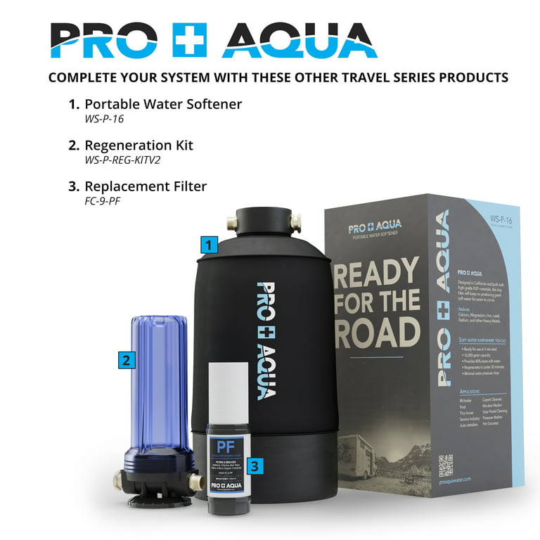 PRO+AQUA Travel Series 16000-Grain Water Softener System in the Water  Softeners department at