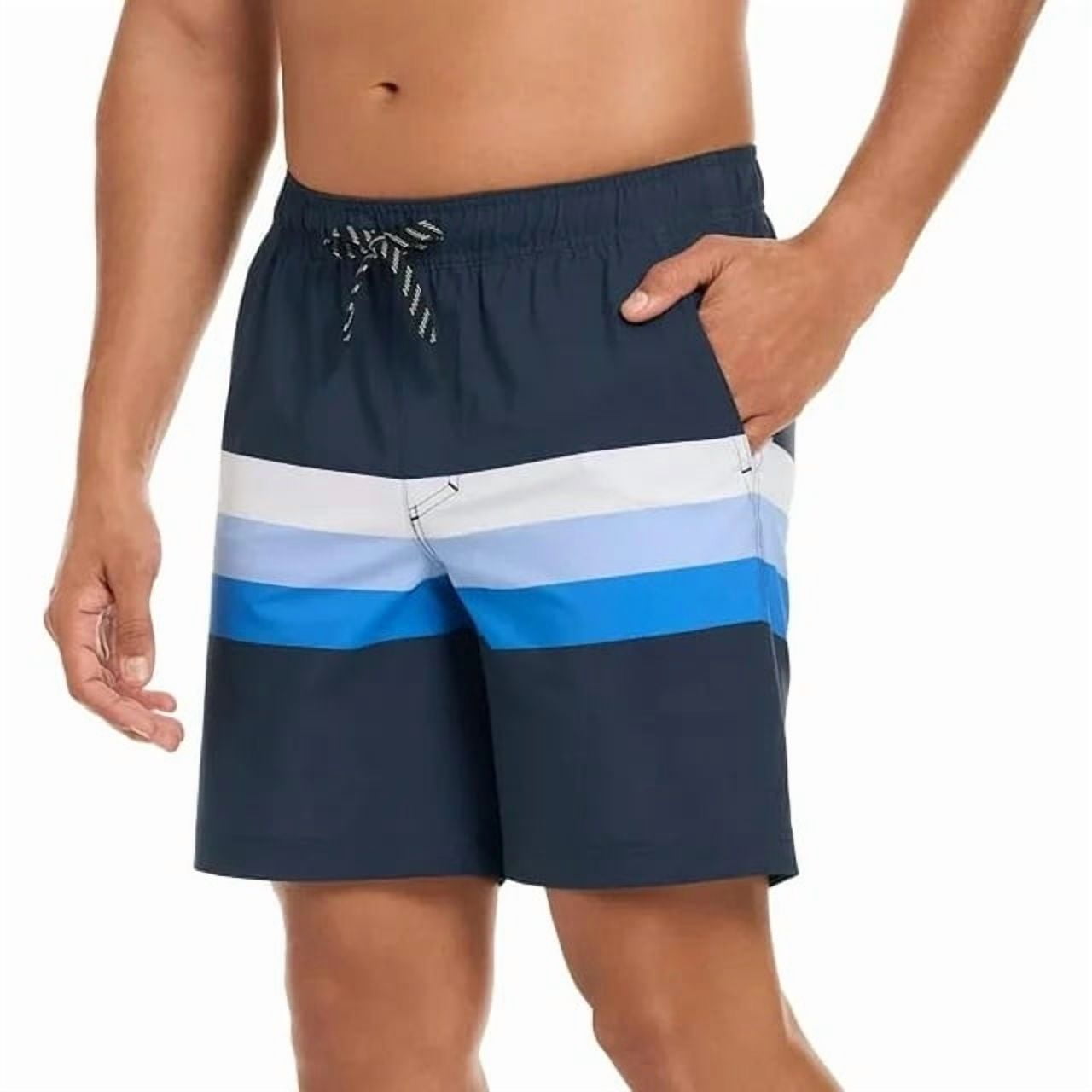 Hurley Men's Swim Shorts Blue Stripes