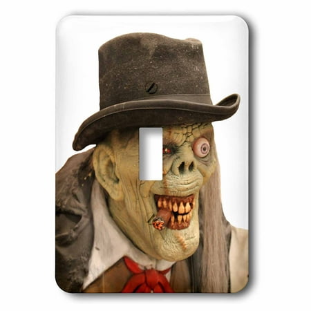 3dRose Creepy Old Man and Monster Face Costume, 2 Plug Outlet Cover