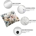thumbnail image 4 of JRXY  Chinoiserie Poppy Flowers Throw Pillow Cover Seasonal Spring Summer Cushion Case Outdoor Decoration for Sofa Couch Farmhouse,Set of 2 White, 4 of 6