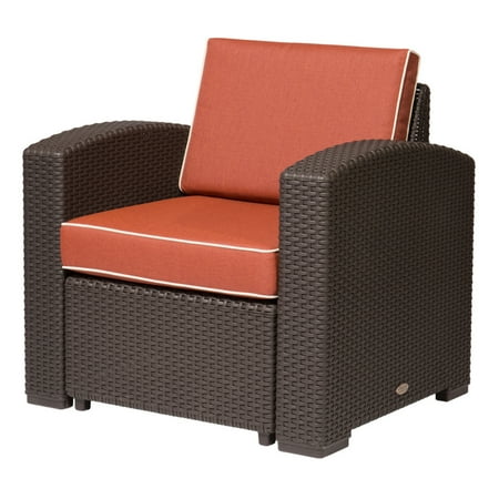 UPC 681944000488 product image for Lagoon Furniture Lagoon Magnolia Rattan Club Chair with Cushion-Finish:Brown Sty | upcitemdb.com