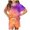 B, variant on HCYSFG Girls Ombre Print Outfit Sets 2 Piece Short Sleeve Crewneck Clothing Sets T Shirt And Shorts Elastic Waist Matching Sets