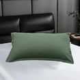 thumbnail image 4 of AuroraX Queen Pillow Cases Breathable Green Pillow Cover Smooth Zip Closure Ultra Soft Solid Improving Sleep, 4 of 6