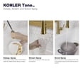 thumbnail image 5 of Kohler 23764-CBL Robinet de Cuisine Rétractable avec Pulvérisateur Rétractable Chrome Poli Noir Mat, 5 of 5