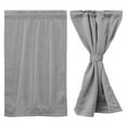 thumbnail image 1 of MesaSe 2 Pcs Rideaux de Porte Polyester Occultants Rideaux de Fenêtre avec Embrasse Gris Foncé Draperies de Porte Assombrissantes 25x72 Pouces, 1 of 4