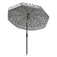 thumbnail image 4 of Safavieh 87.79 in Freestanding White/Navy Solid Print Octagon Patio Umbrella Sydney 6.5' Beach, 4 of 7