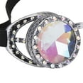 thumbnail image 4 of SAYFUT Kaleidoscope Vintage Steampunk Goggles Rainbow Rave Glasses with Crystal Glass Prism Steampunk Cyber Real Crystal Rainbow Lenses, 4 of 5