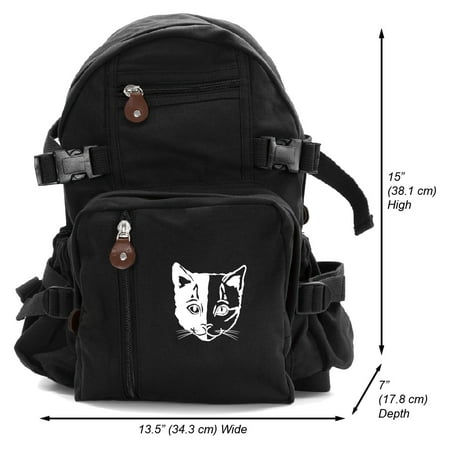 Venus Two Face Cat Heavyweight Canvas Backpack