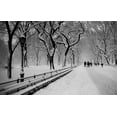 thumbnail image 2 of Bill Carson Photography 14x10 Black Ornate Wood Framed with Double Matting Museum Art Print Titled - Central Park Snow, 2 of 4