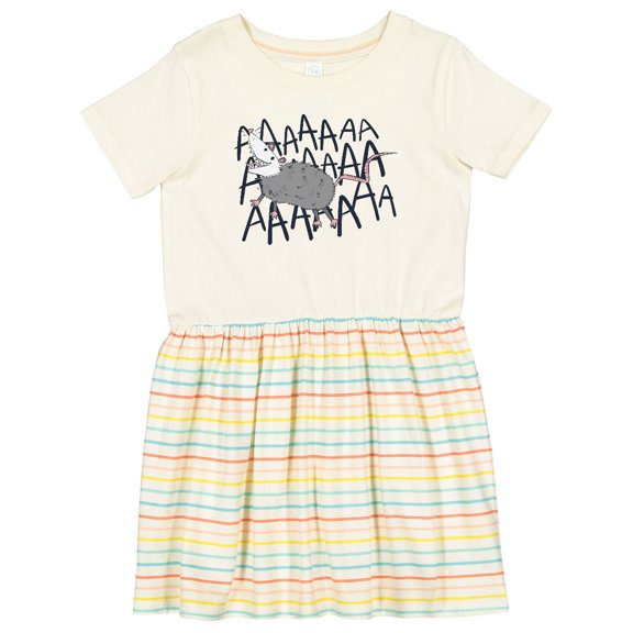 Inktastic Screaming Possum Girls Toddler Dress
